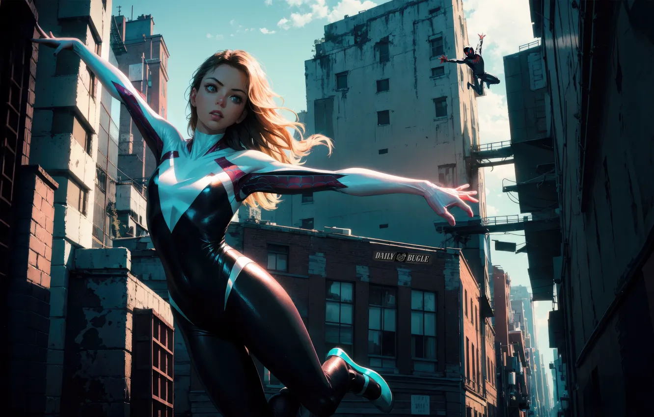 Фото обои girl, Ai art, Gwen Stacey