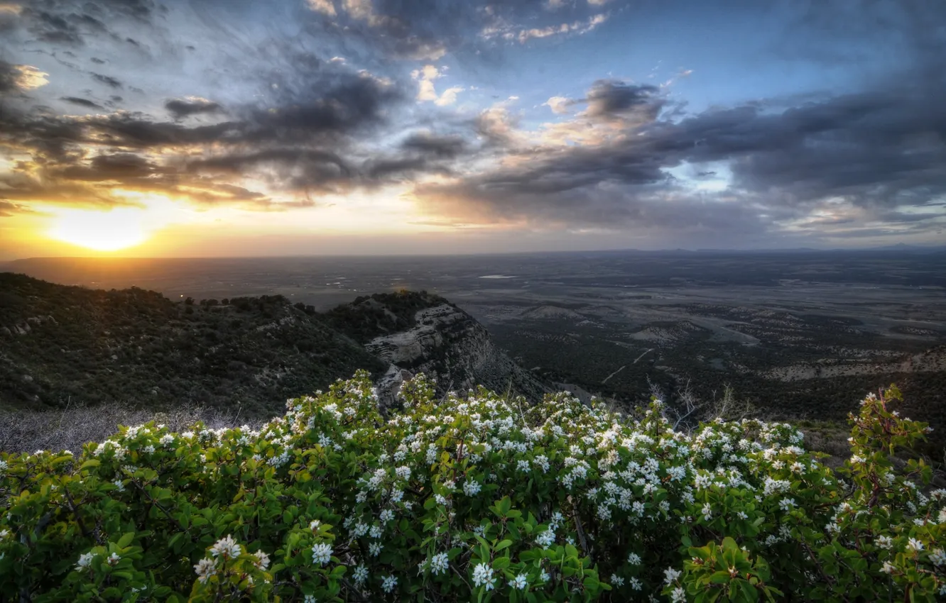 Фото обои HDR, Mesa Verde National Park, Geologic Overlook