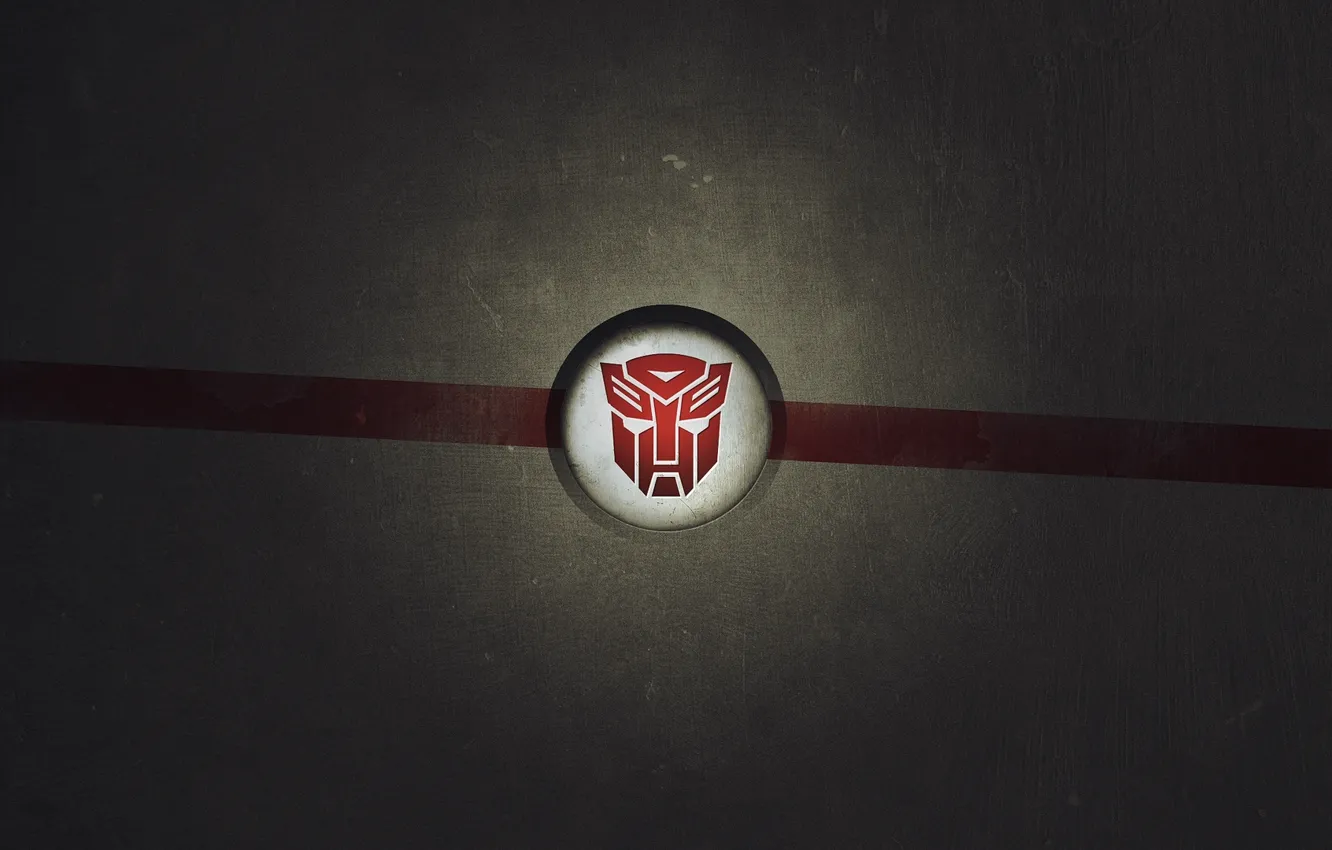 Фото обои red, logo, transformers
