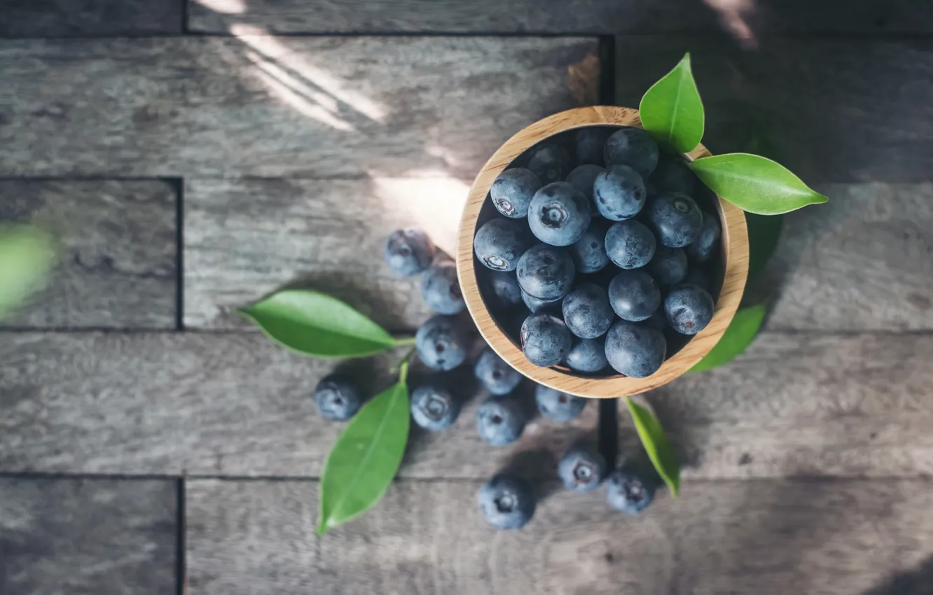 Фото обои ягоды, черника, fresh, blueberry, голубика, berries