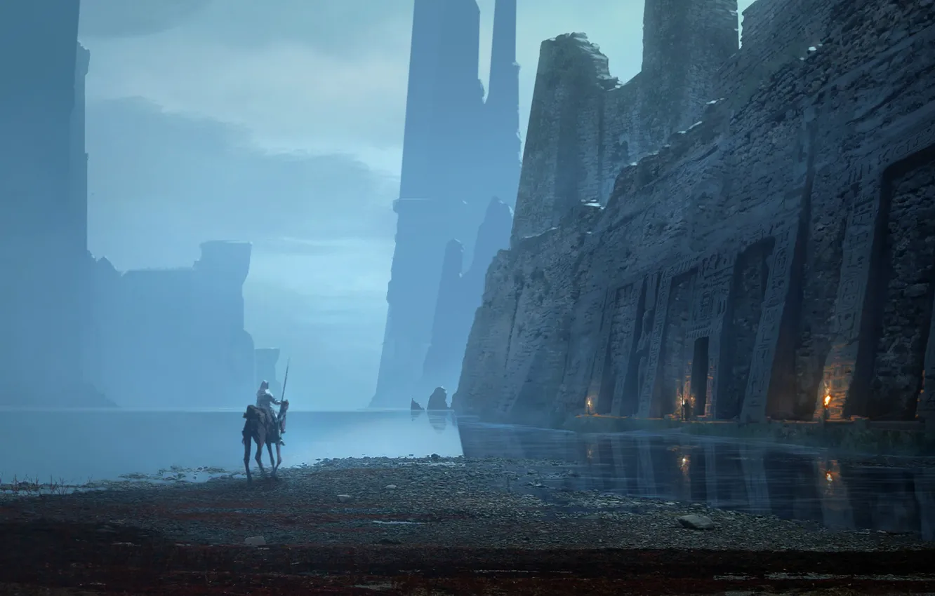 Фото обои компьютерная игра, Raphael Lacoste, Assassin’s Creed Origins, Lost Ruins