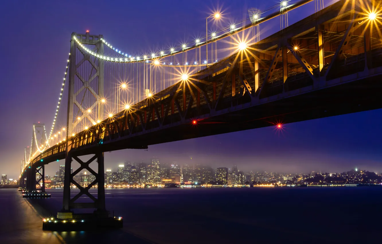 Фото обои мост, Сан-Франциско, США, Бэй-Бридж