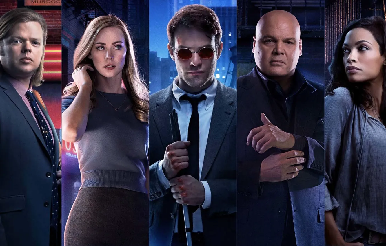 Фото обои Сериал, актеры, Фильмы, Daredevil, Сорвиголова