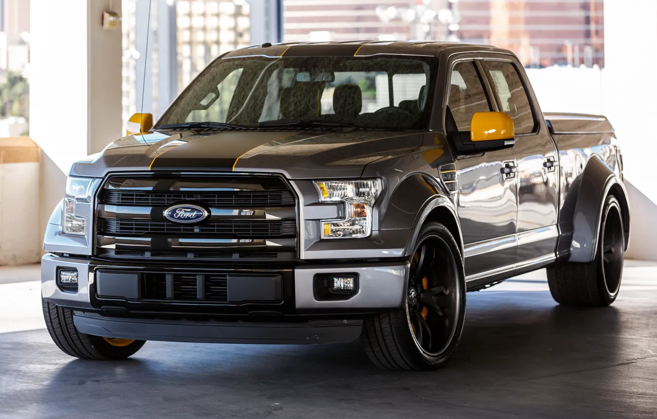 Фото обои Ford, 2014, SEMA 2014, Ford F-150, TSDesigns, Widebody King