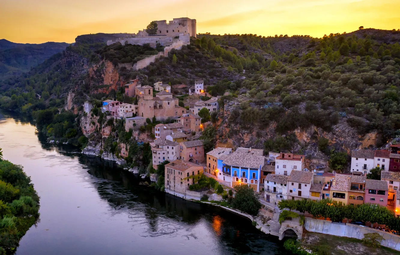 Фото обои Испания, Spain, Каталония, Catalonia, Таррагона, Tarragona, река Эбро, Ebro River