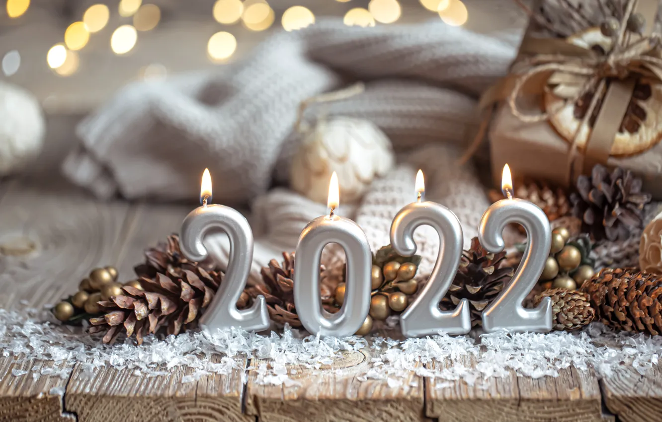 Фото обои украшения, свечи, Рождество, Новый год, christmas, new year, vintage, winter