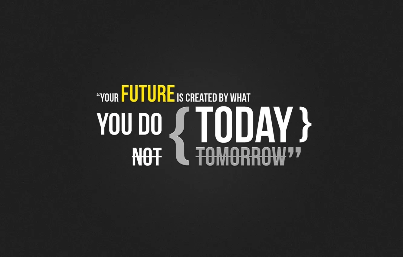 Фото обои Сделай это сейчас, Твое будущее создается тем, Your future is created by what you do …