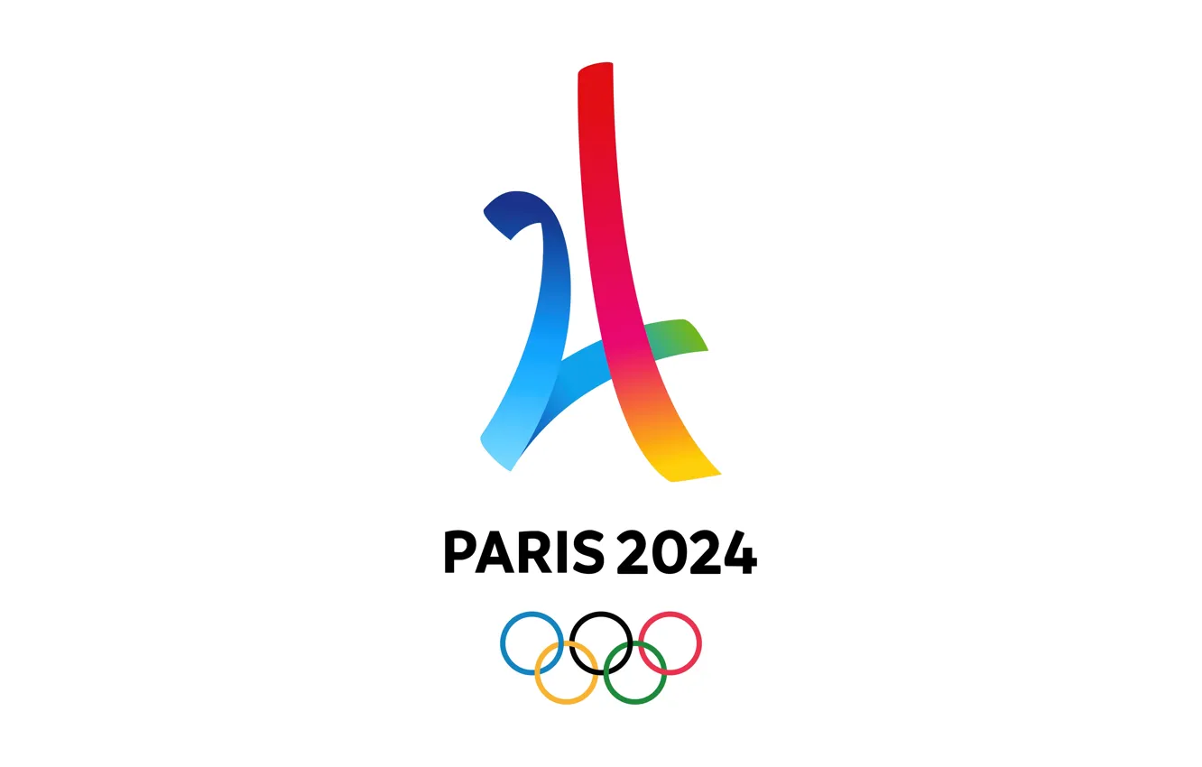 Фото обои спорт, Франция, Париж, Paris, Logo, France, Белый Фон, 2024