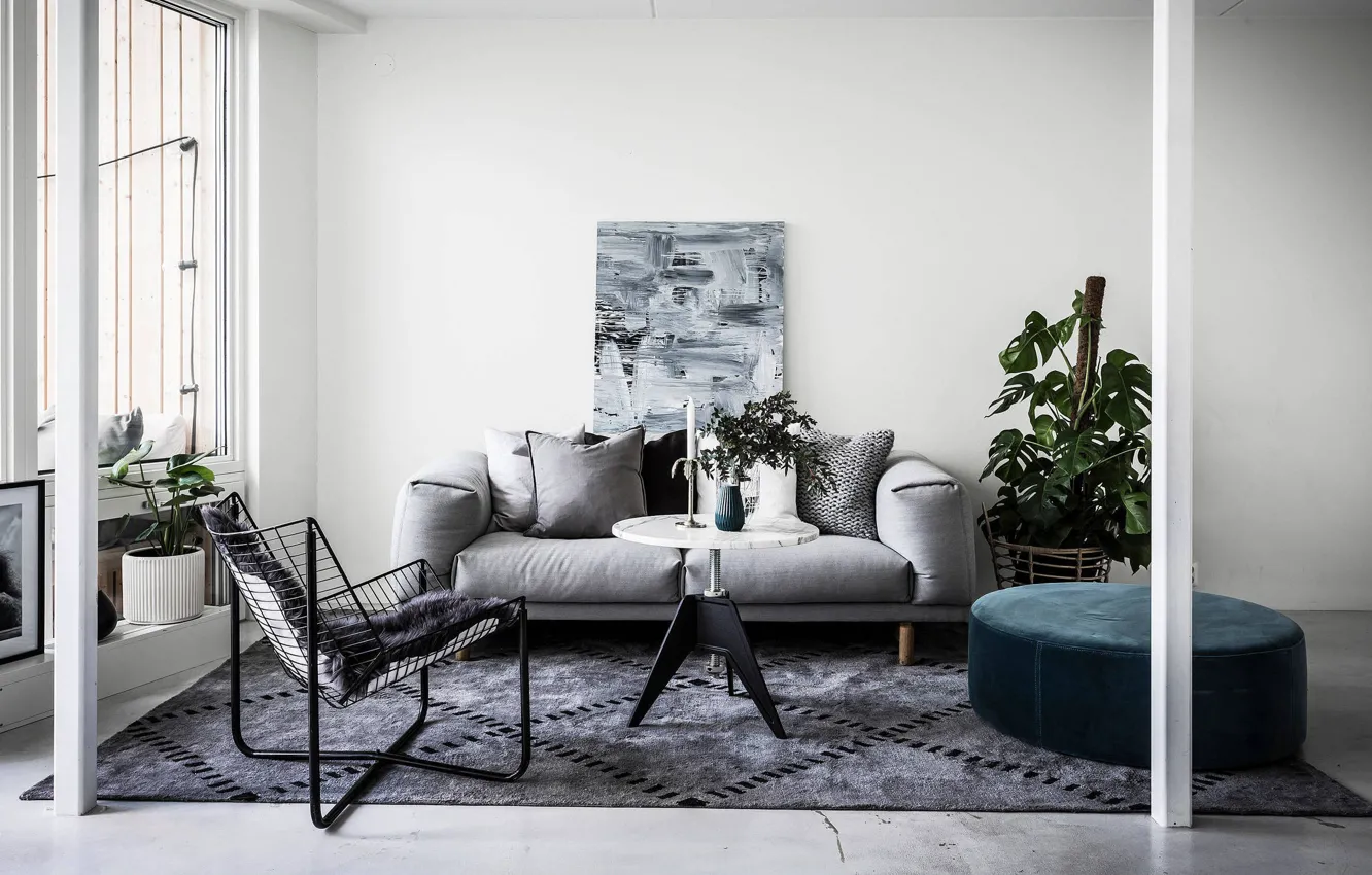 Фото обои дизайн, комната, интерьер, гостиная, скандинавский стиль, Apartment in Stockholm, by Stylingbolaget, Lustgaardsgatan