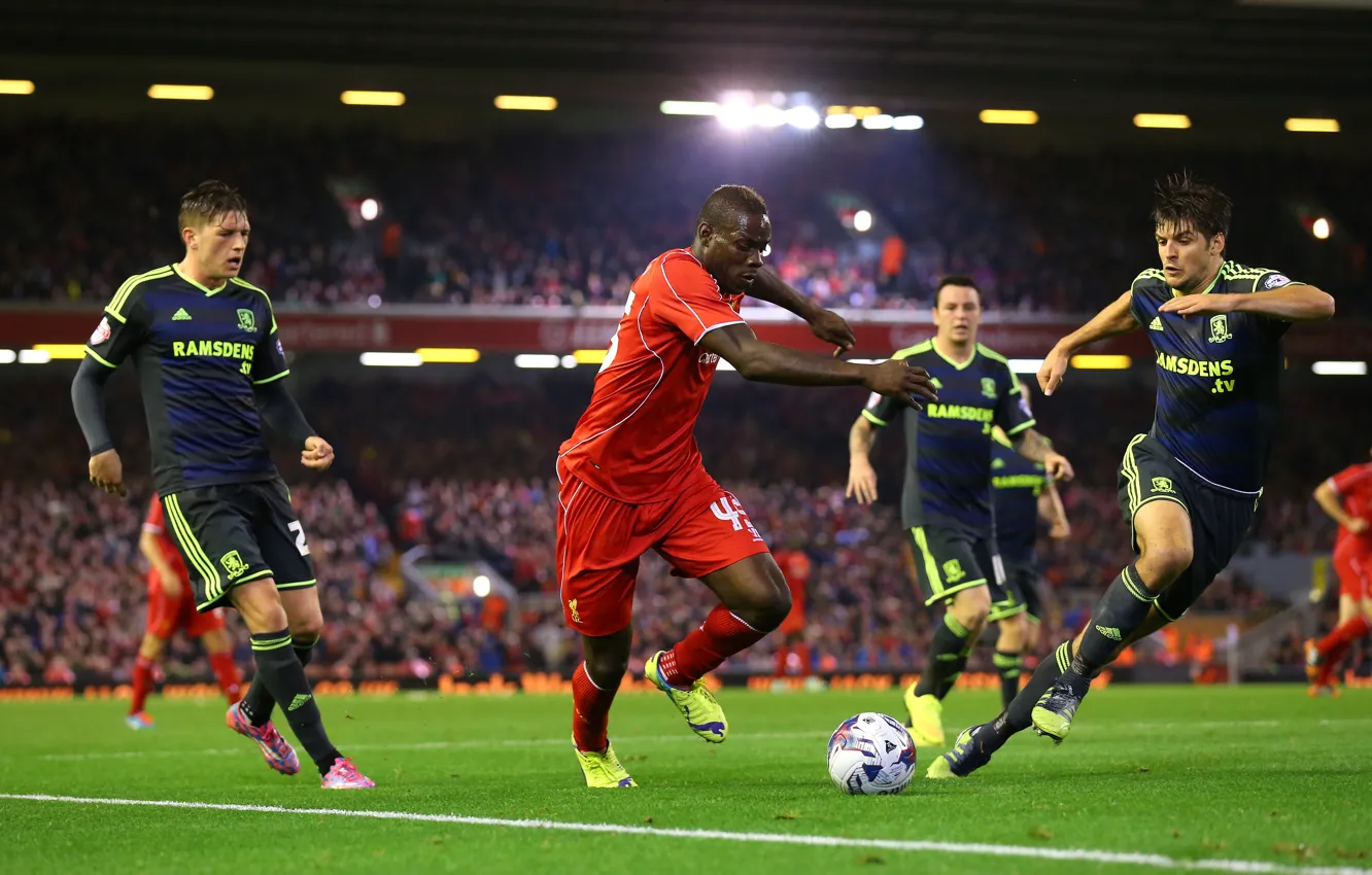 Фото обои Марио, Футбол, Италия, Mario, Football, Premier League, Ливерпуль, Liverpool
