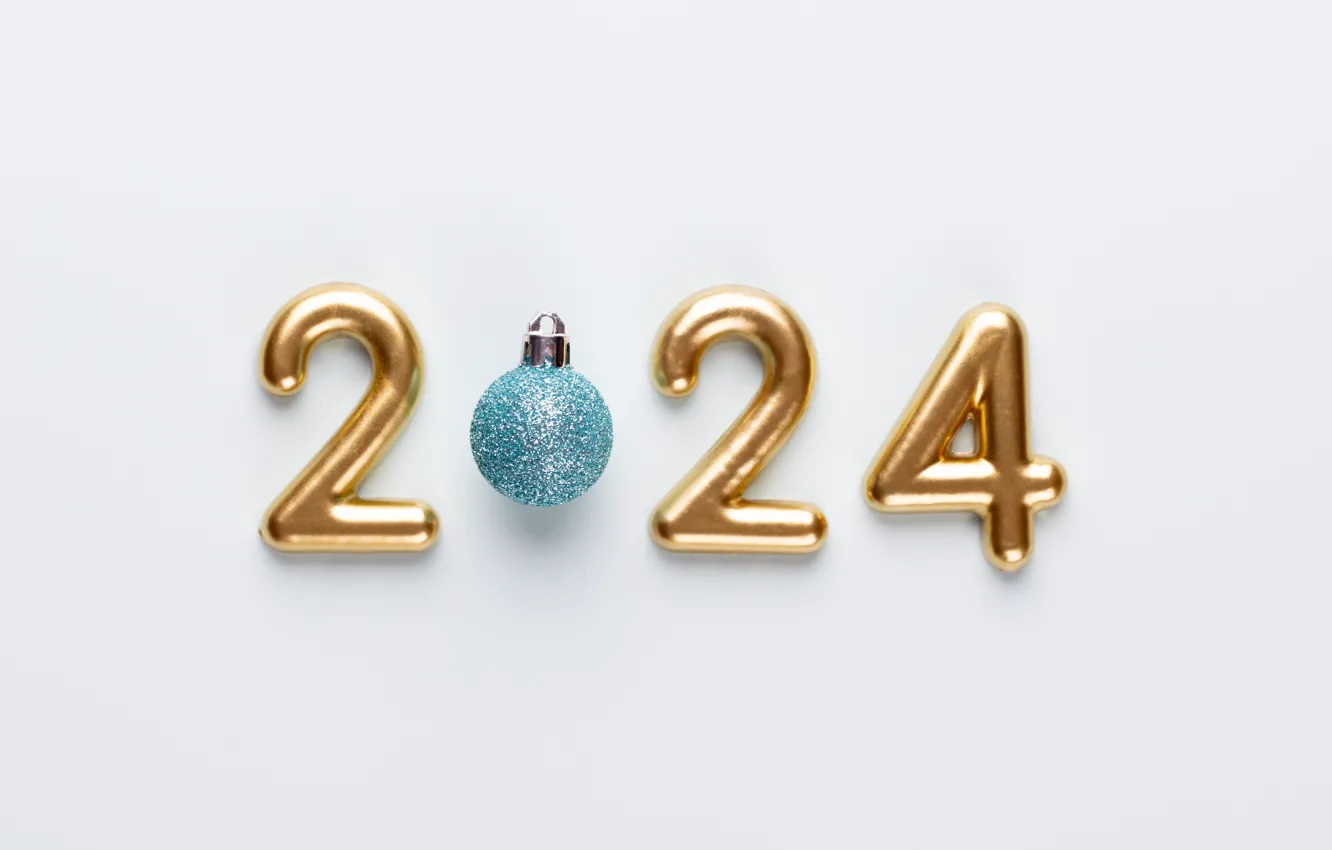 Фото обои Новый Год, Рождество, цифры, golden, new year, happy, Christmas, merry