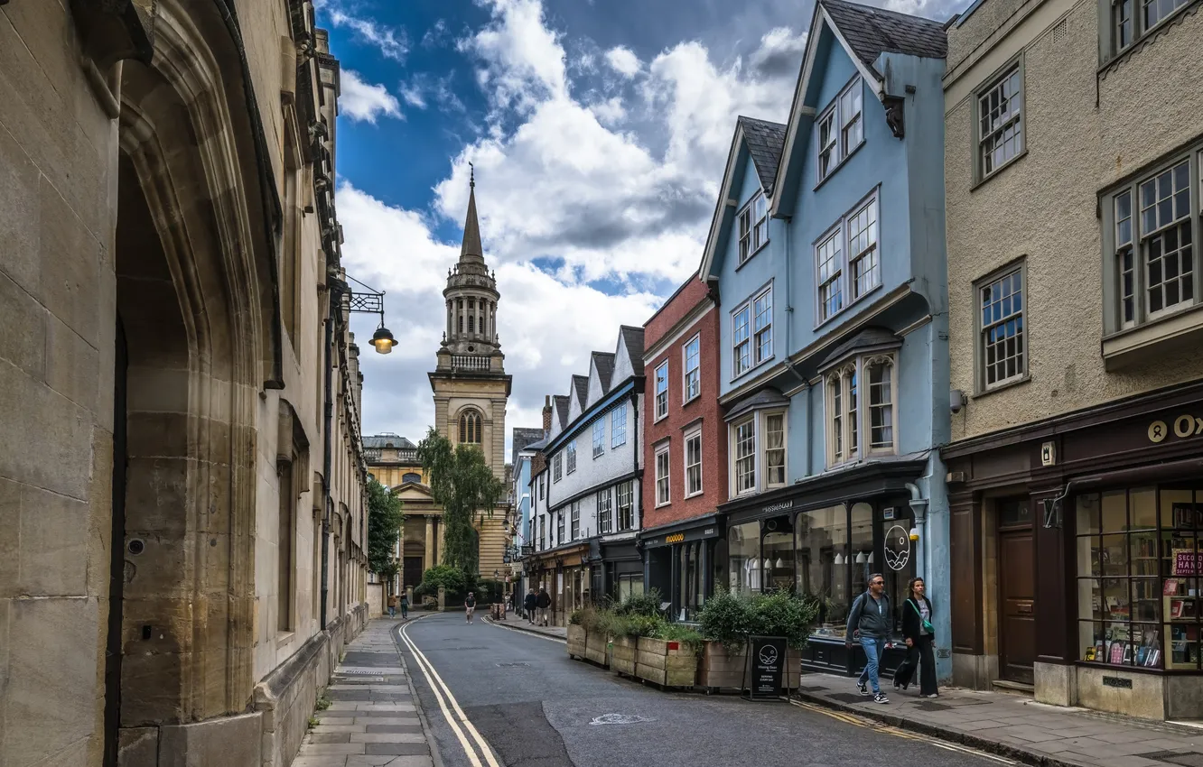 Фото обои улица, здания, Oxford