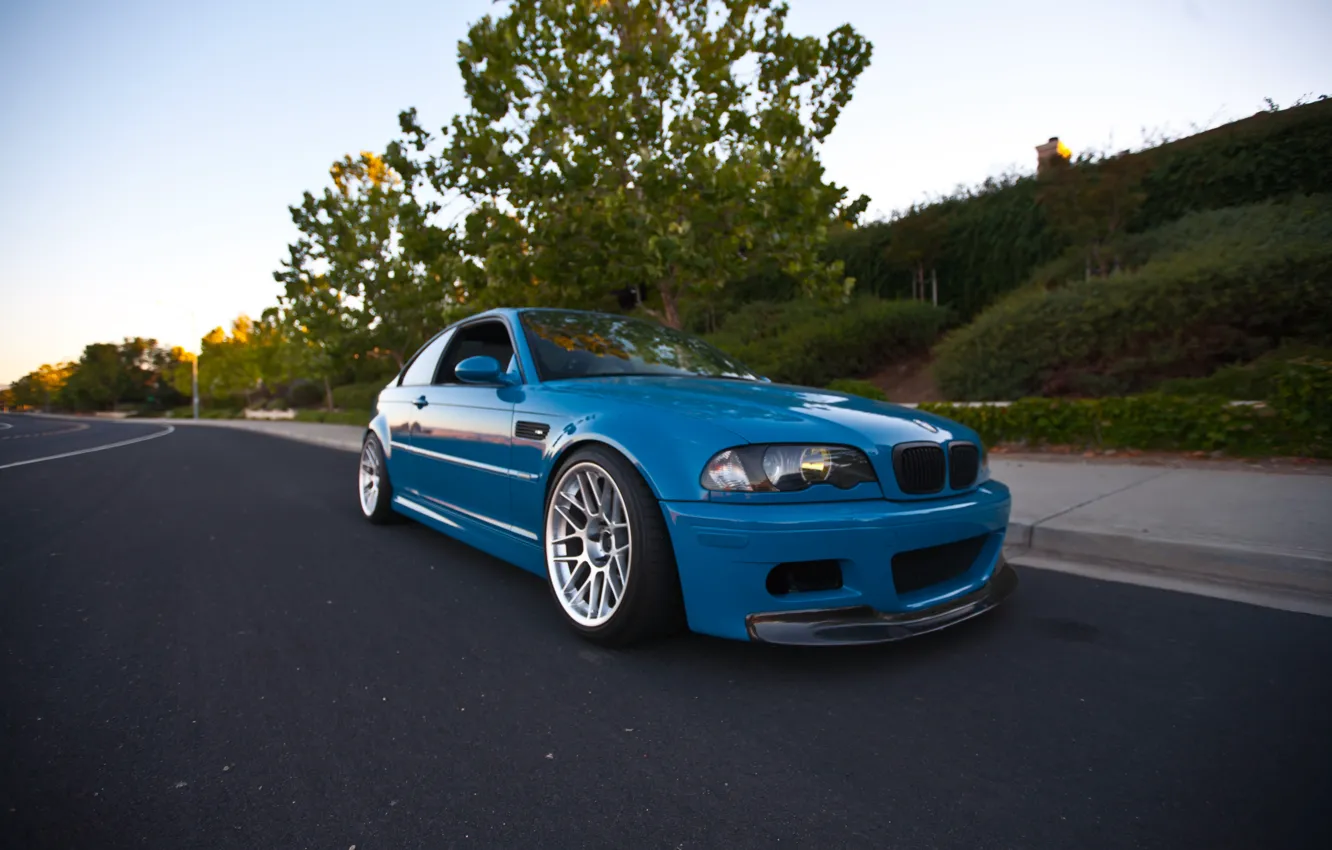 Фото обои BMW, E46, Evening, Reflection, M3