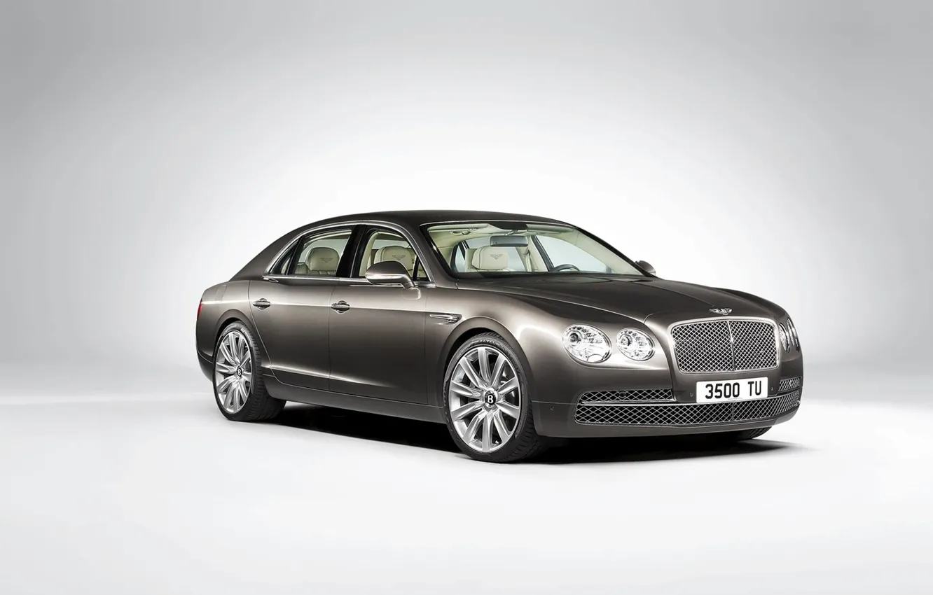 Фото обои Bentley, Grey, Flying, (2014), Spur