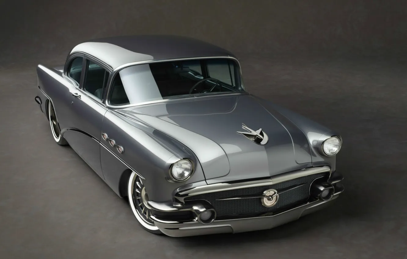 Фото обои серый, купе, Бьюик, Special, Coupe, 1956, Riviera, Ривьера