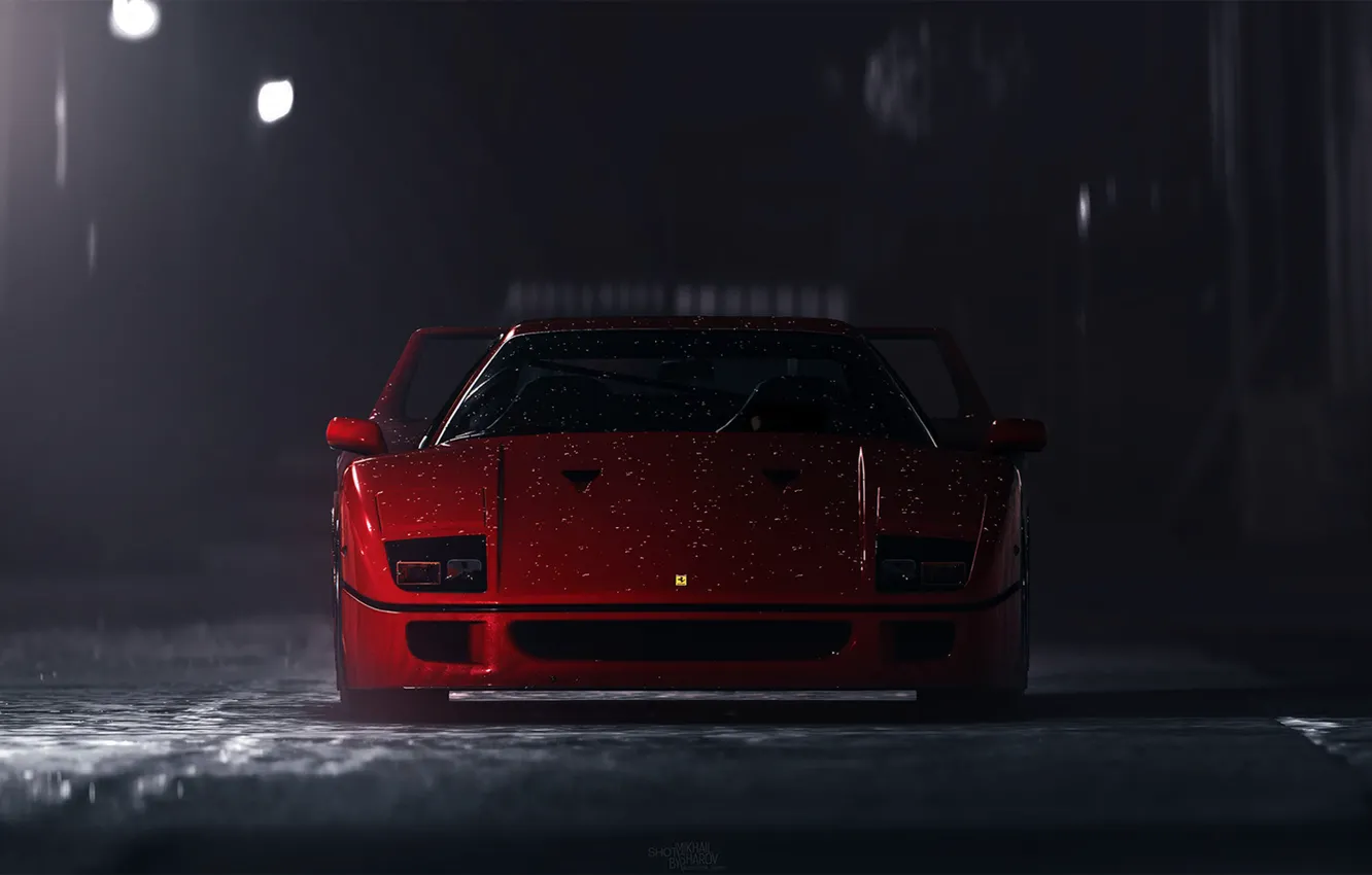 Фото обои Красный, Авто, Игра, Машина, Ferrari, Need for Speed, Суперкар, Рендеринг