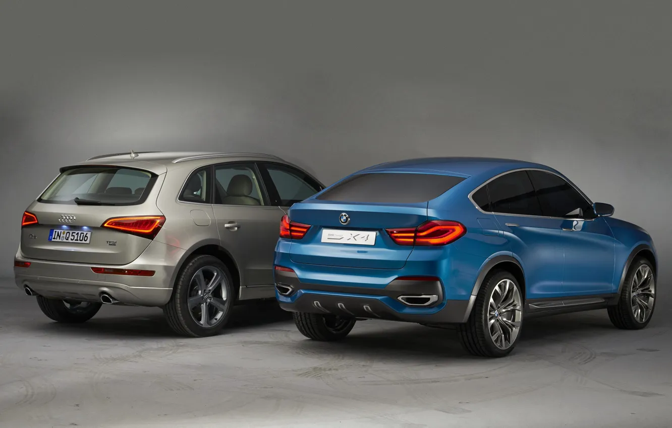 Фото обои автомобили, разные, марки, Audi Q5, BMW X4 Concept