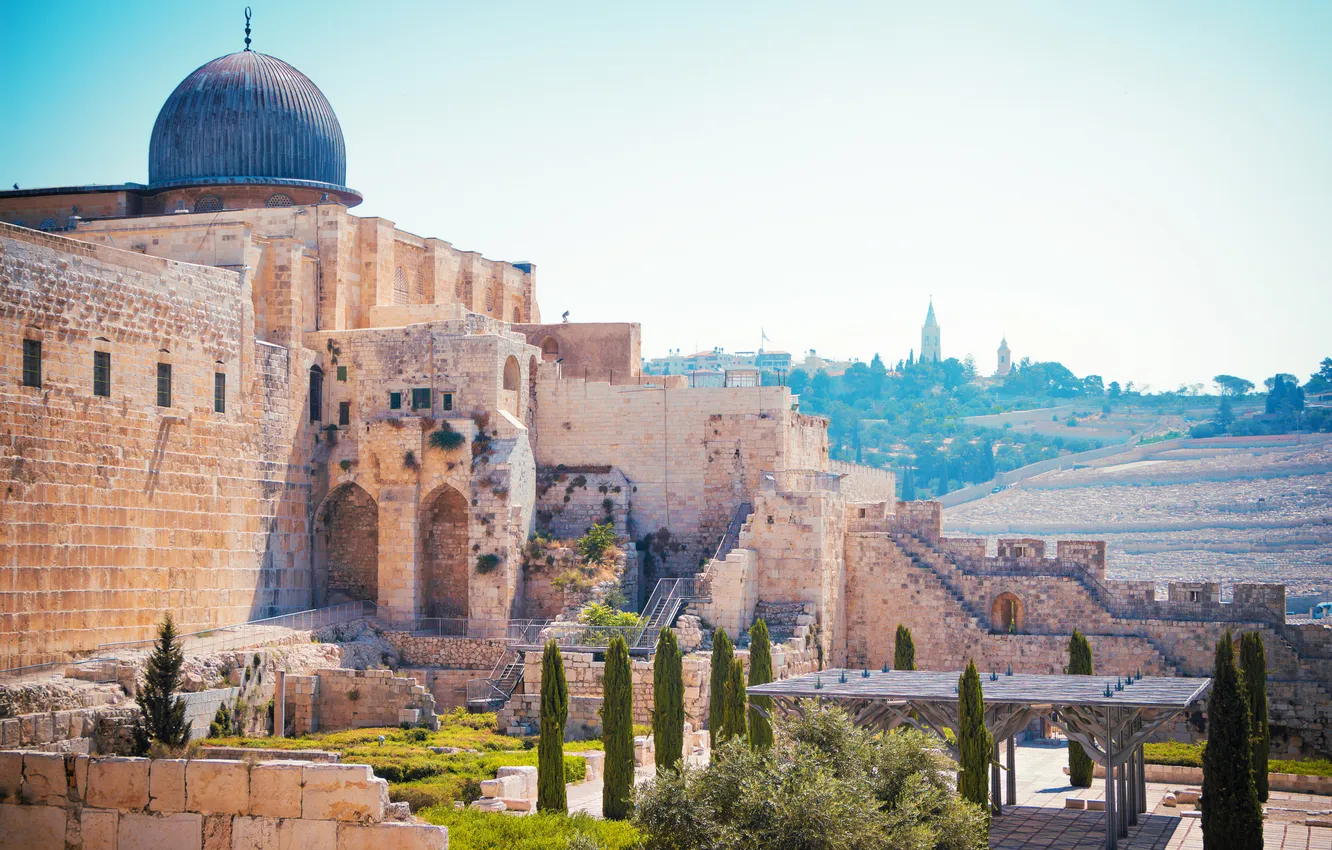 Фото обои пейзаж, храм, Иерусалим, Израиль, Jerusalem