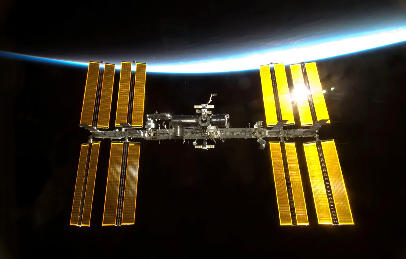 Фото обои Space, International, Station