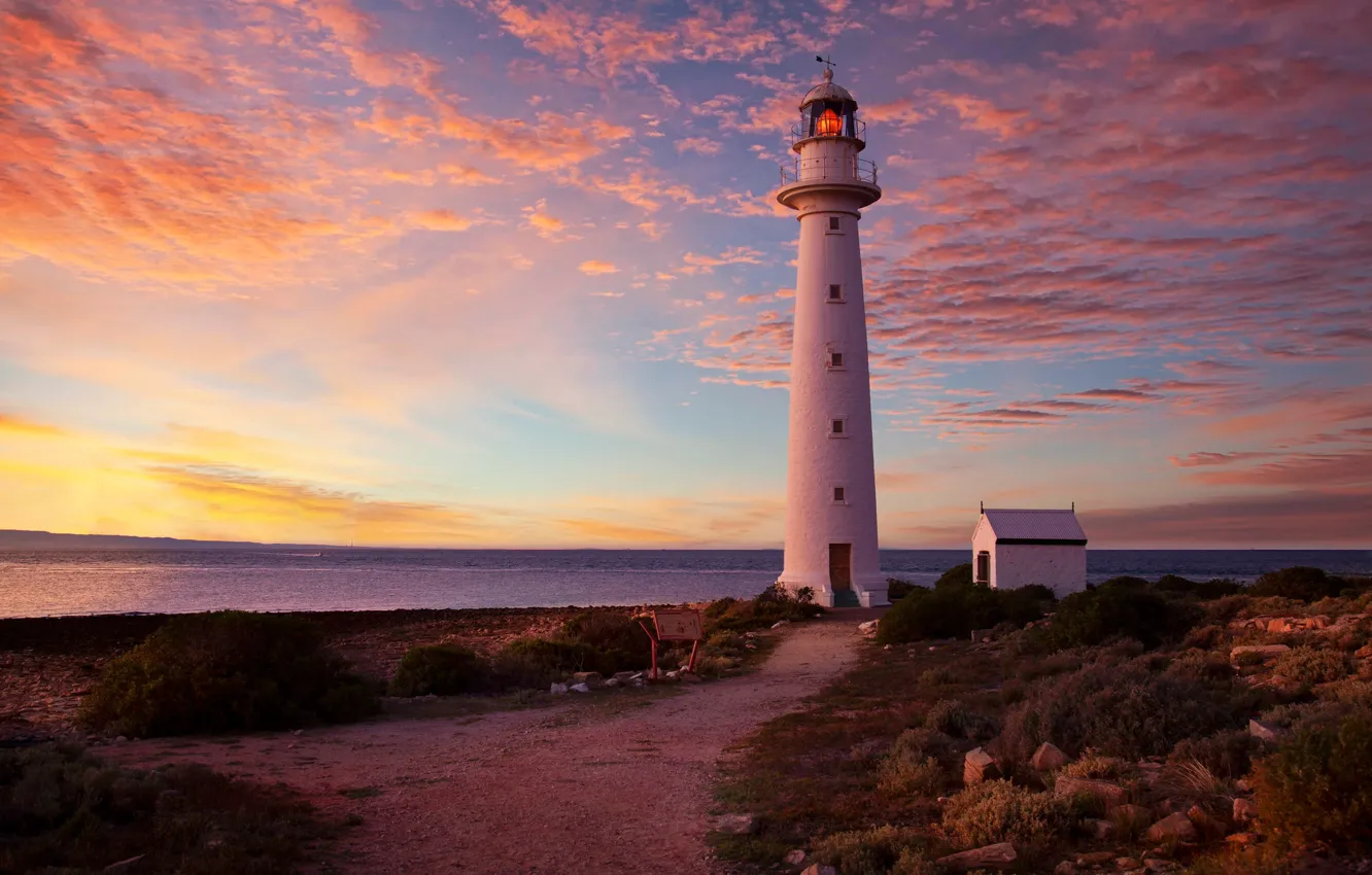 Фото обои побережье, маяк, Австралия