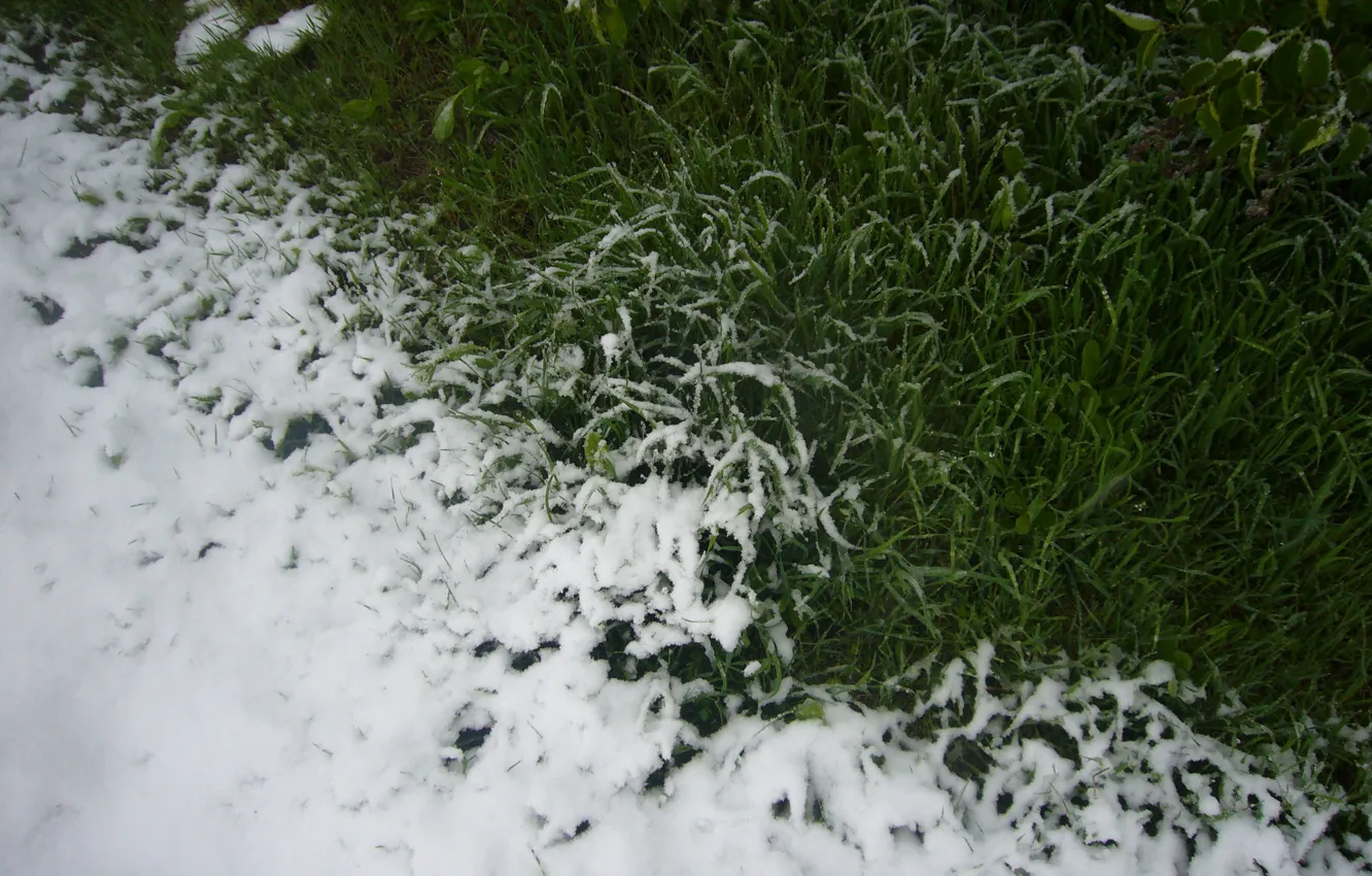 Фото обои снег, апрель, Молдова