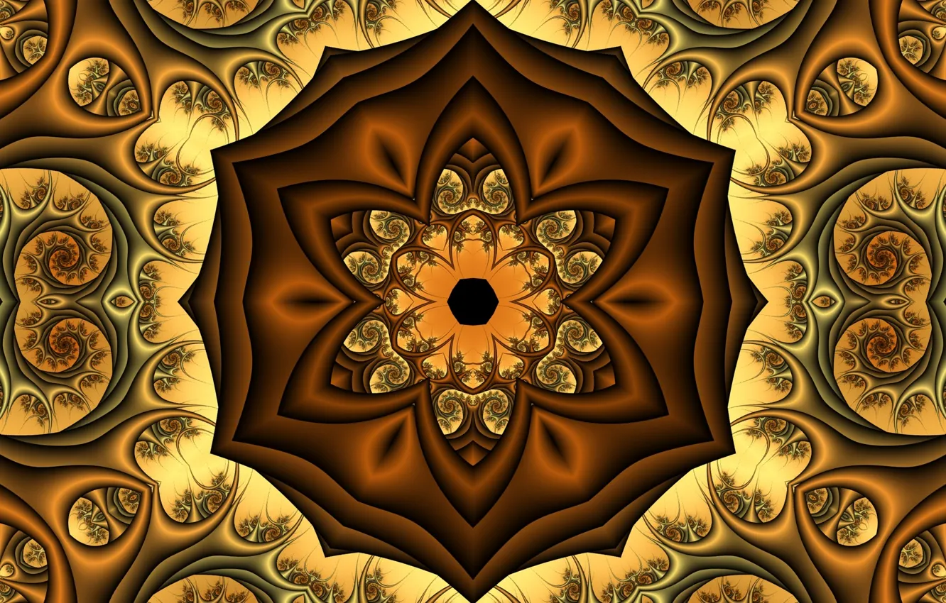 Фото обои абстракция, узор, фрактал, геометрия, орнамент, симметрия, абстрактный фон