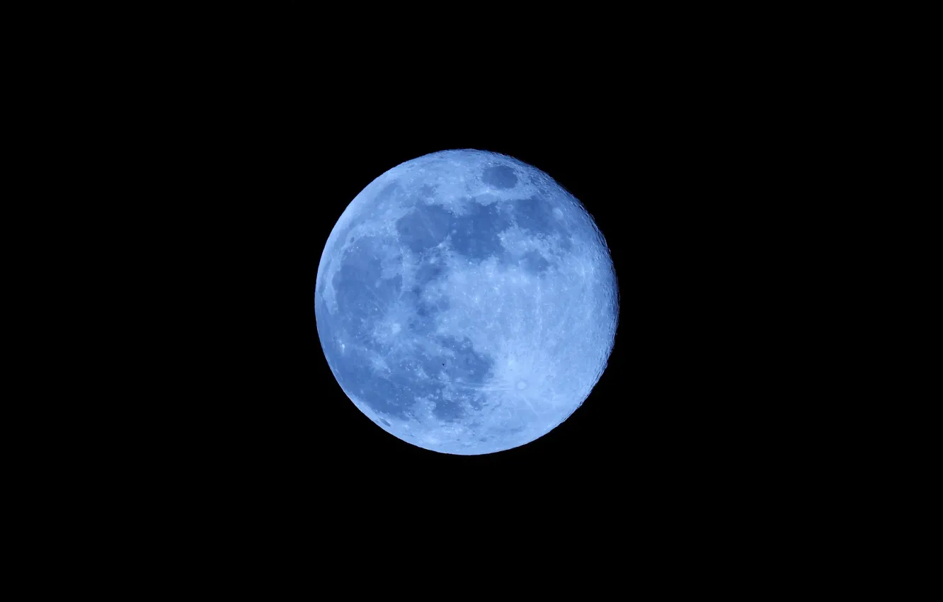 Фото обои full moon, blue moon, 2020