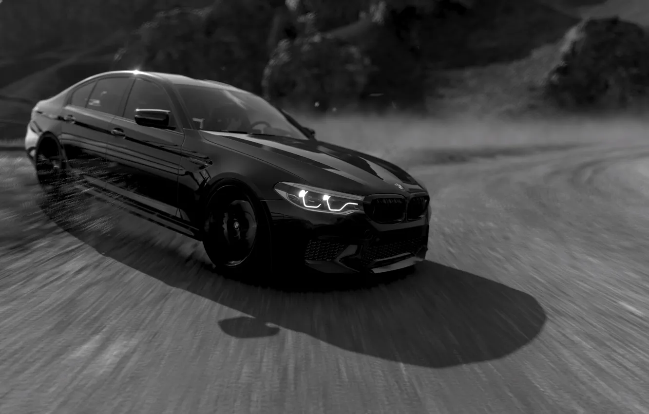 Фото обои HDR, BMW, Drift, Game, BMW M5, UHD, 4K, M5