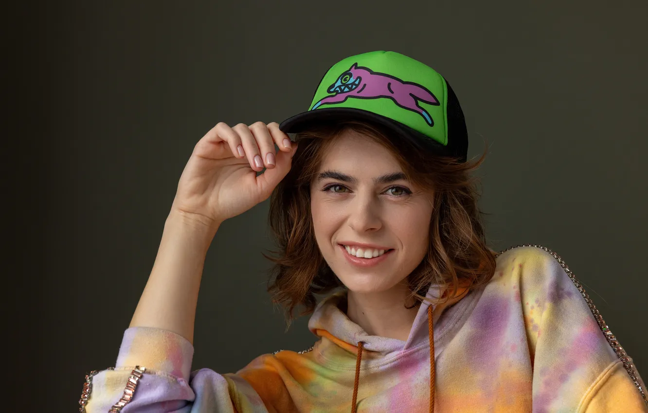 Фото обои girl, pretty, face, cute, baseball cap