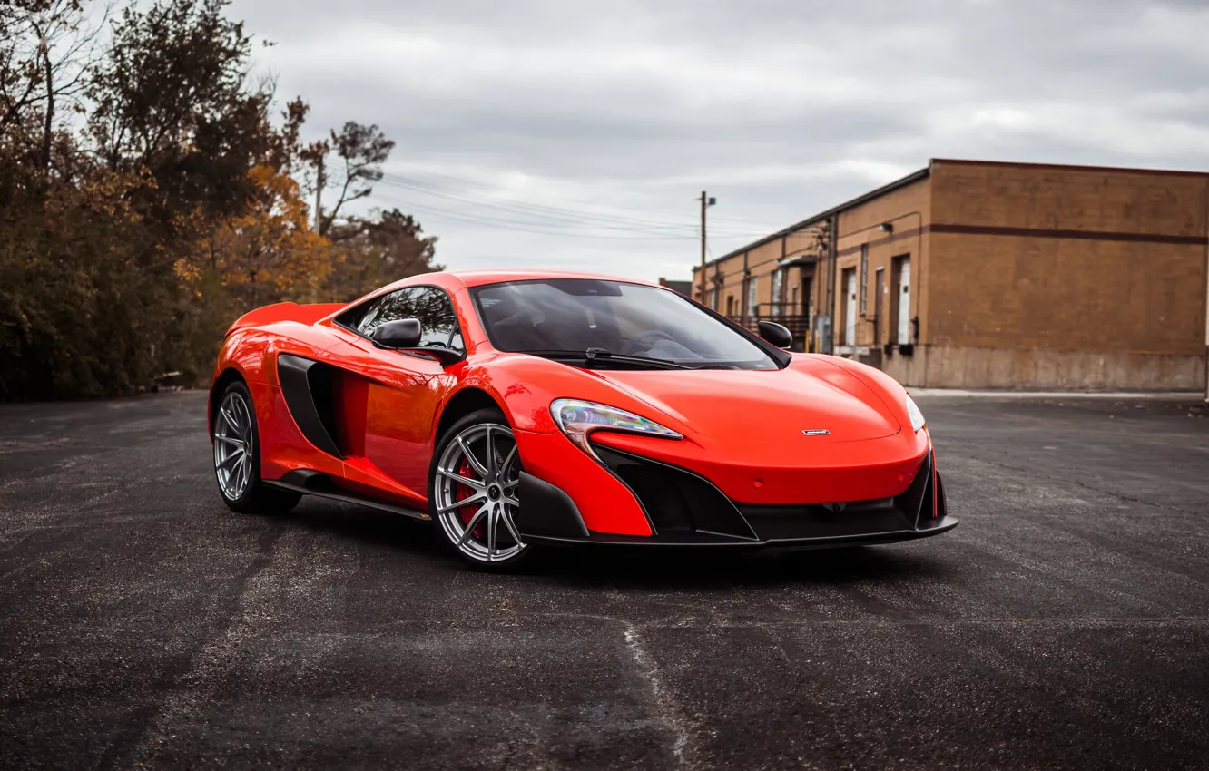 Фото обои McLaren, Orange, 675LT