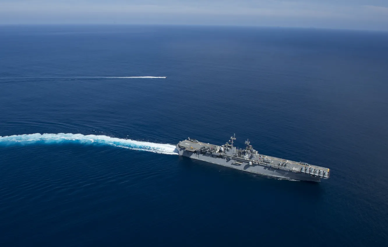 Фото обои Pacific Ocean, USS Boxer, amphibious assault ship