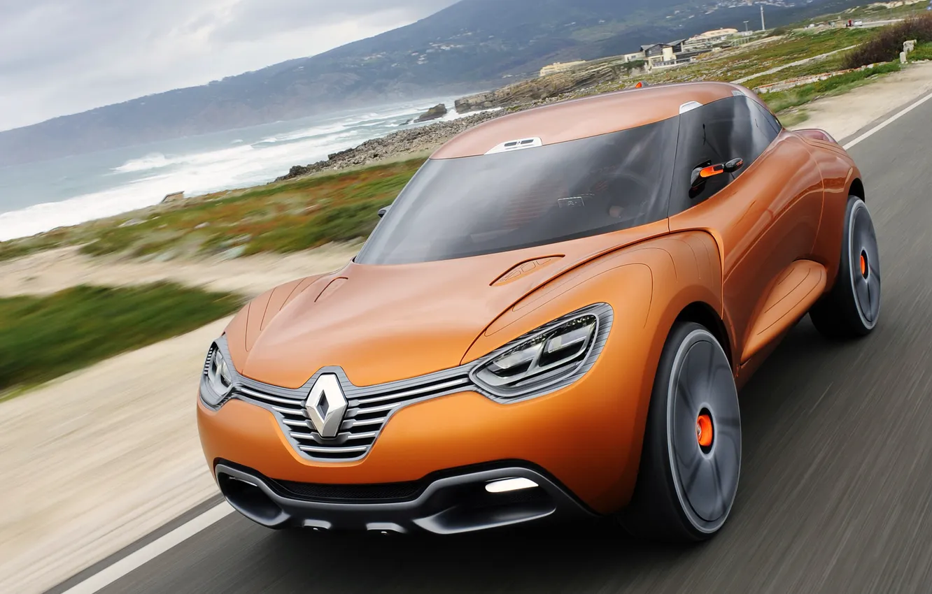 Фото обои машина, Concept, скорость, концепт, Renault, Captur