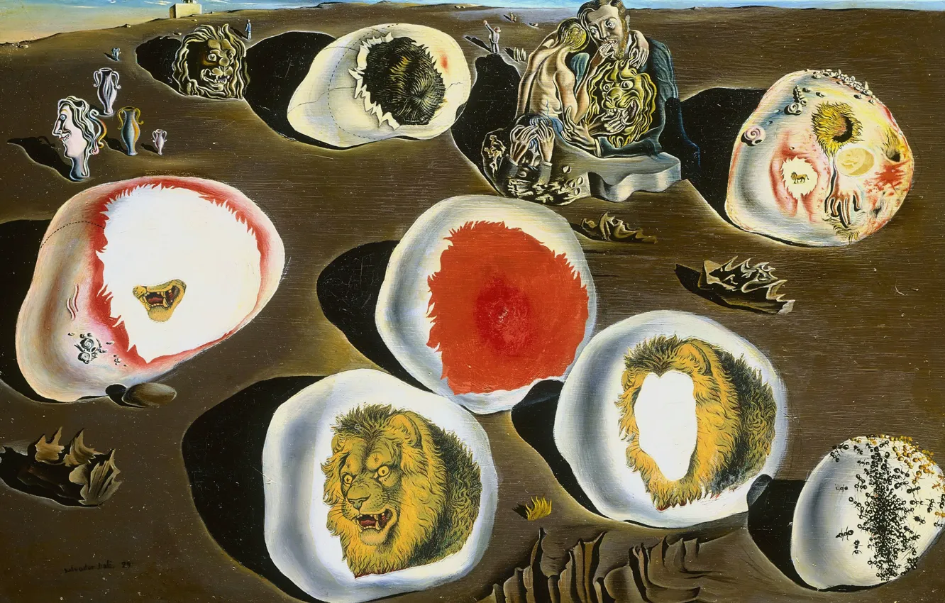 Фото обои сюрреализм, картина, Сальвадор Дали, Salvador Dali, Приспосабливаемость Желаний