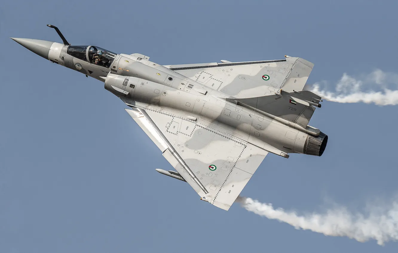 Фото обои истребитель, полёт, многоцелевой, Dassault, Mirage 2000, «Мираж» 2000