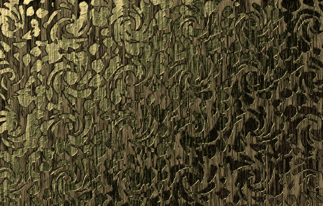 Фото обои узор, коричневый, серо-зелёный