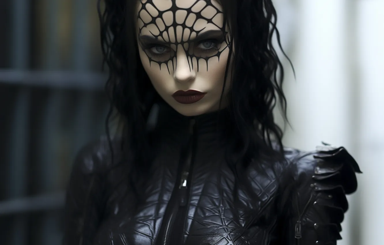 Фото обои взгляд, девушка, лицо, портрет, ИИ-арт, НЕЙРОСЕТЬ