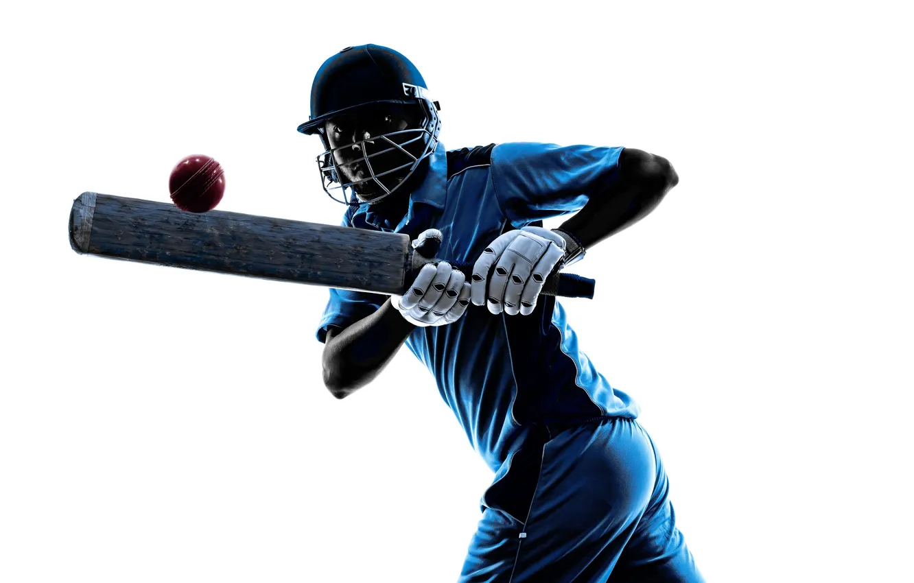 Фото обои people, man, one, player, full, isolated, length, cricket