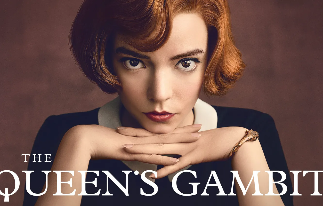 Фото обои girl, chess, redhead, film, actress, TV Series, closeup, Anya Taylor-Joy