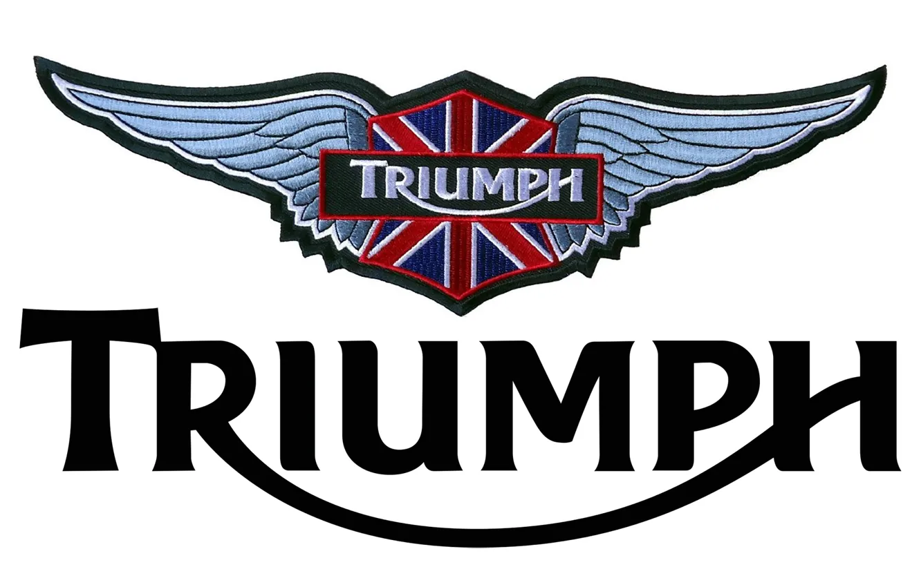 Фото обои logo, triumph, motorbike