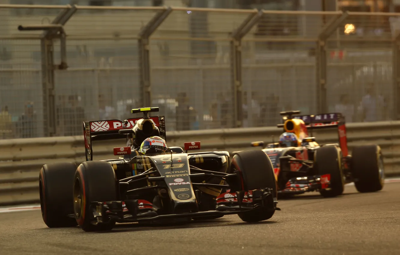 Фото обои Lotus, Сумерки, Formula 1, Pastor Maldonado, E23