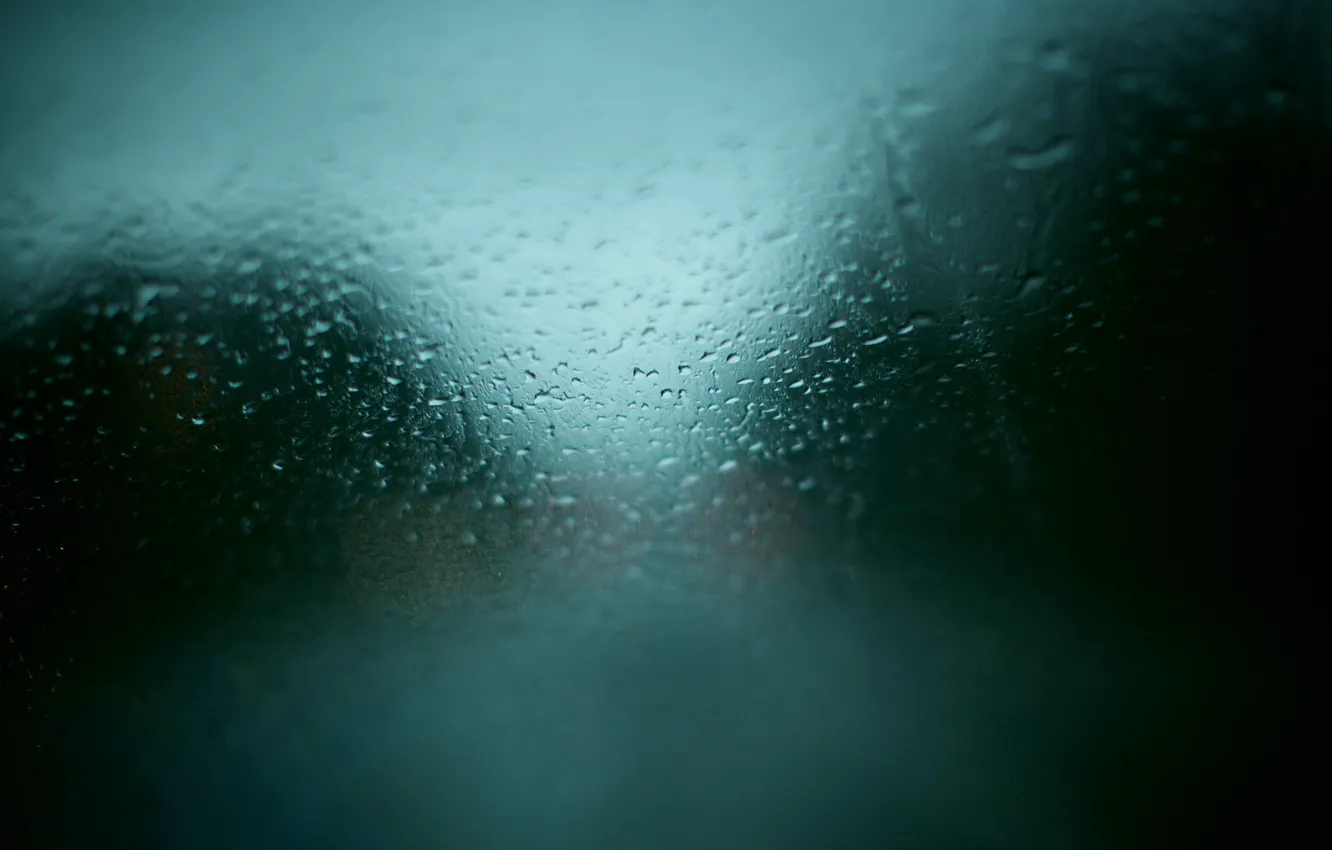 Фото обои машина, стекло, капли, дождь, окно, текстуры, погода