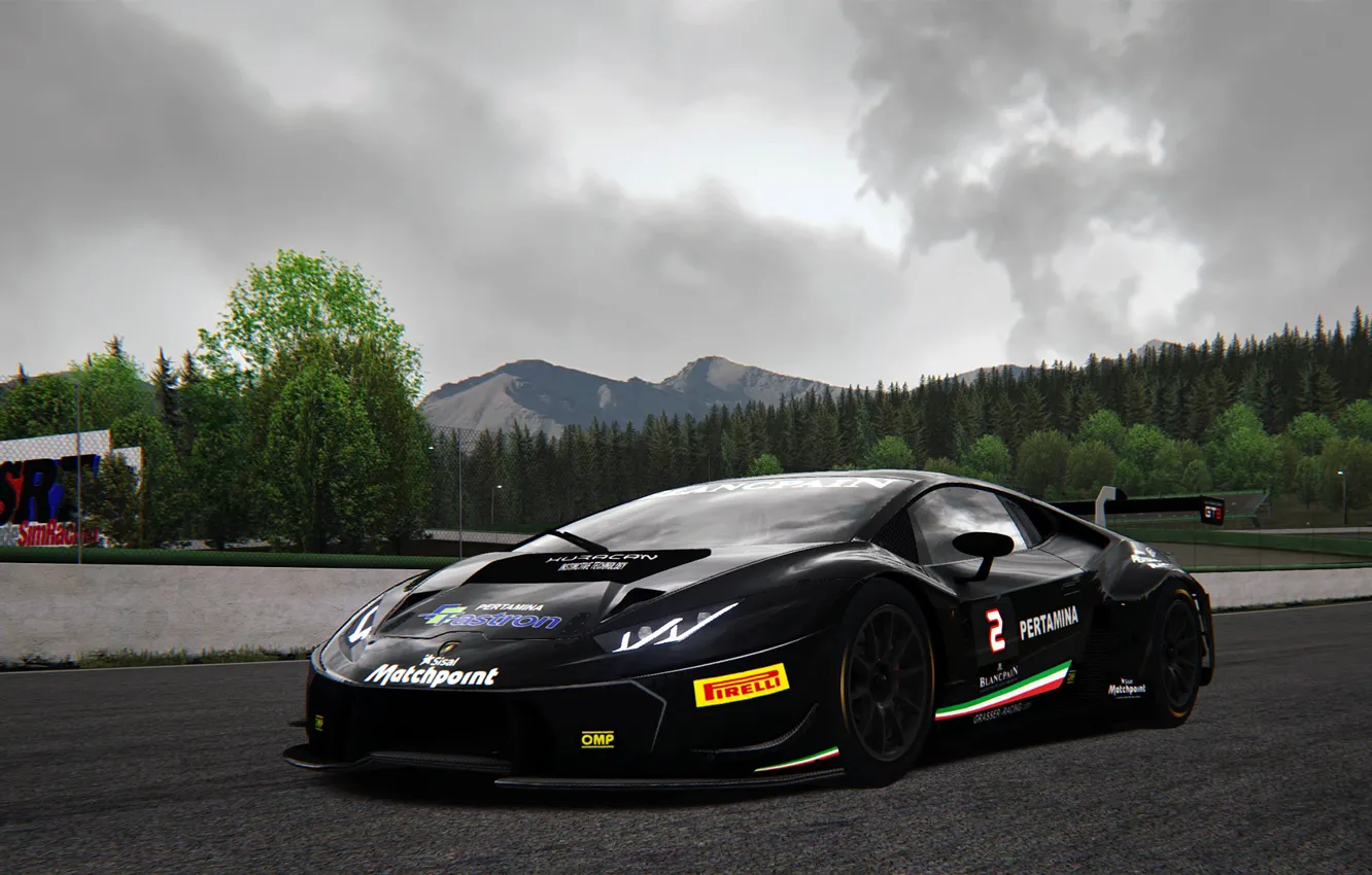 Фото обои Lamborghini, GT3, Huracan, Racecar, Asetto Corsa