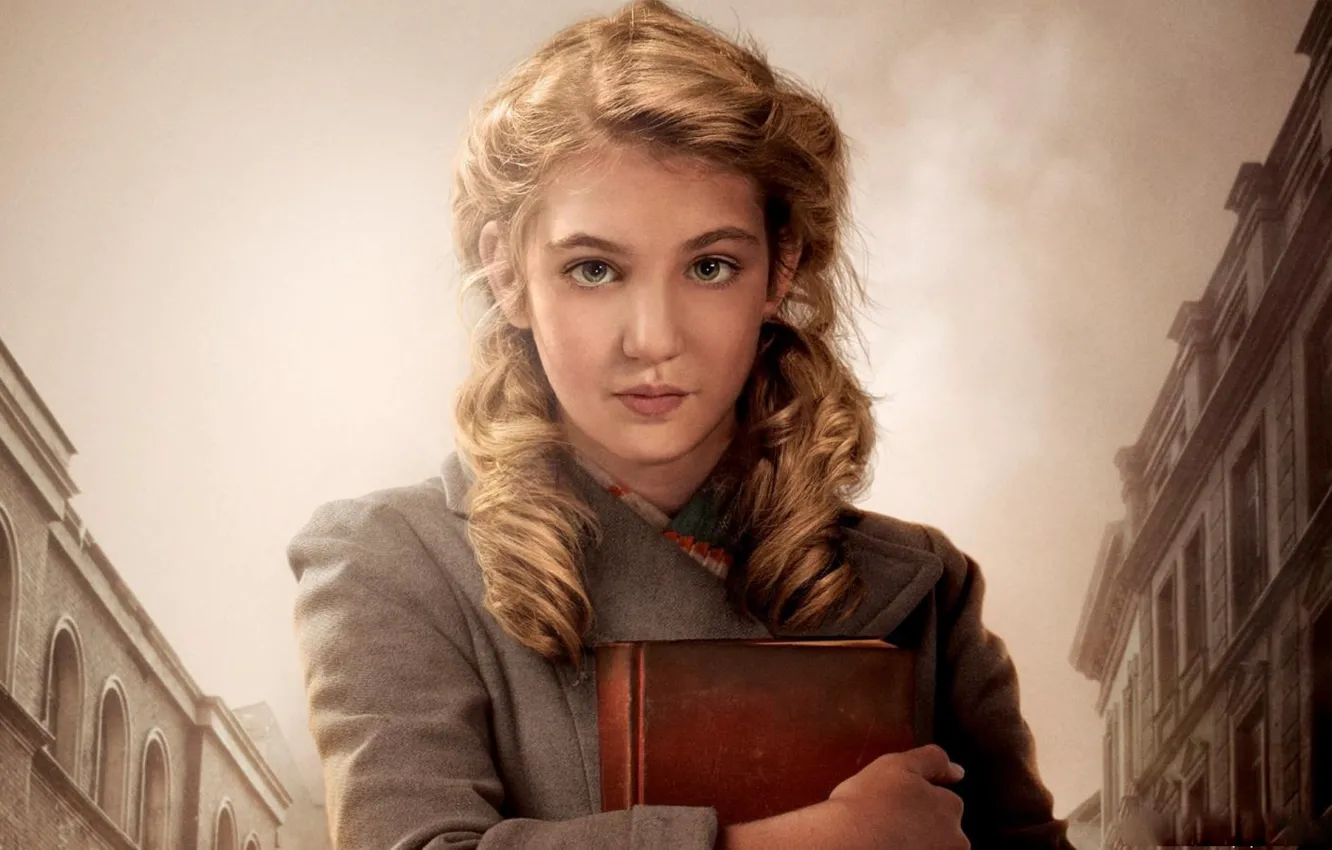 Фото обои Sophie Nelisse, Софи Нелисс, Воровка книг, The Book Thief