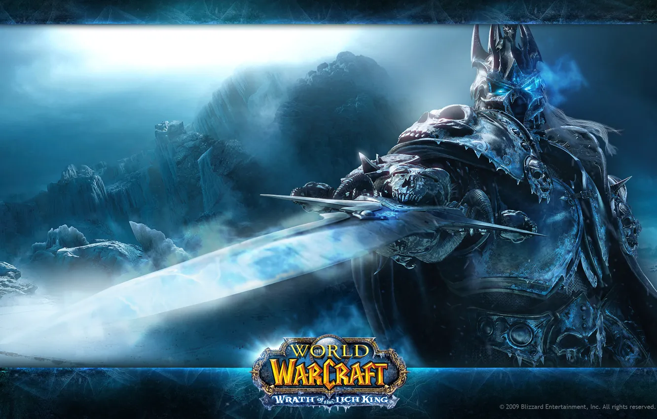 Фото обои WoW, World of Warcraft, Lich King