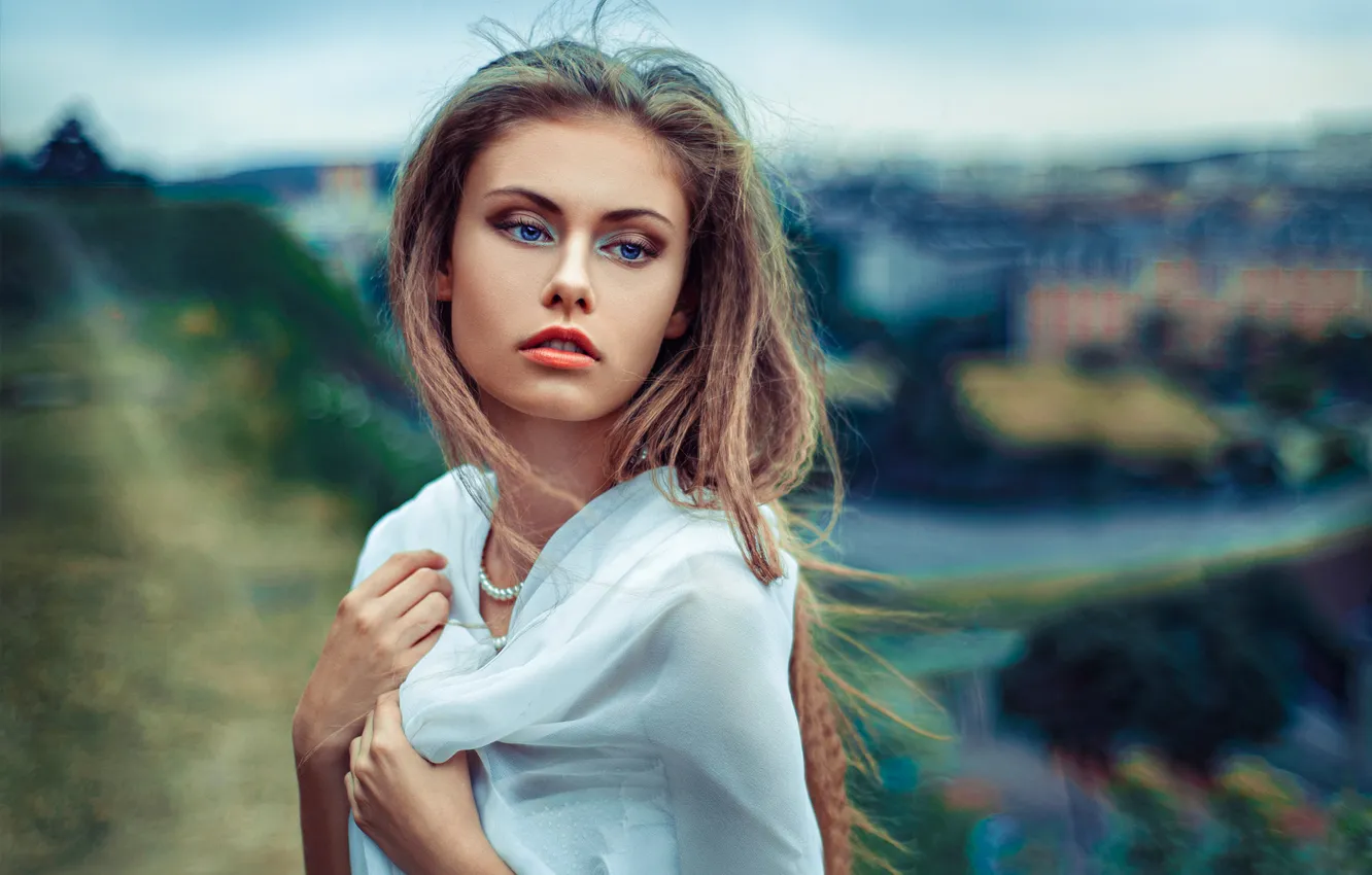 Фото обои Girl, Beautiful, Model, Beauty, Eyes, Face, Fashion, Portrait
