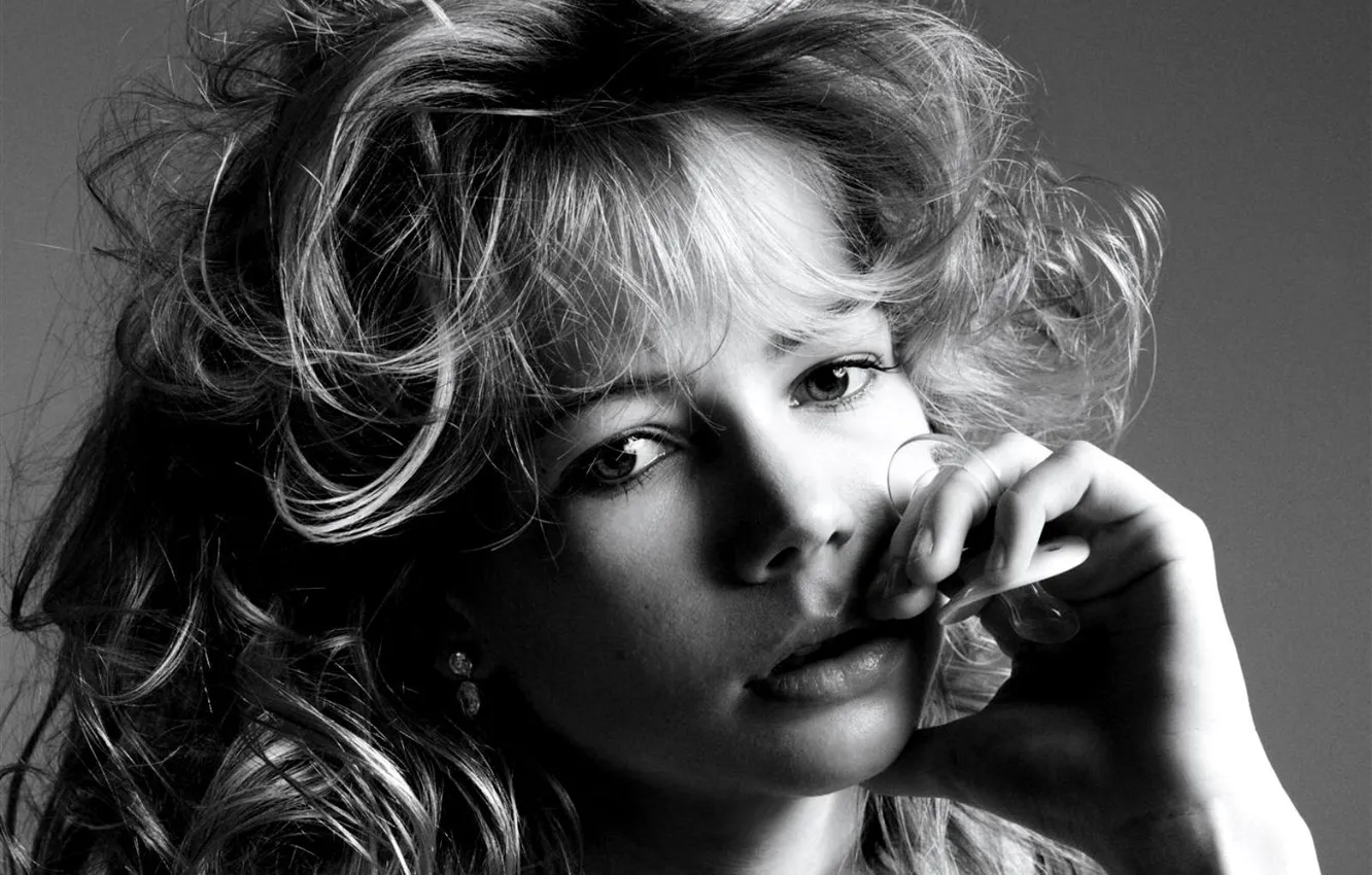 Фото обои актриса, белая, Michelle, чёрно, Williams
