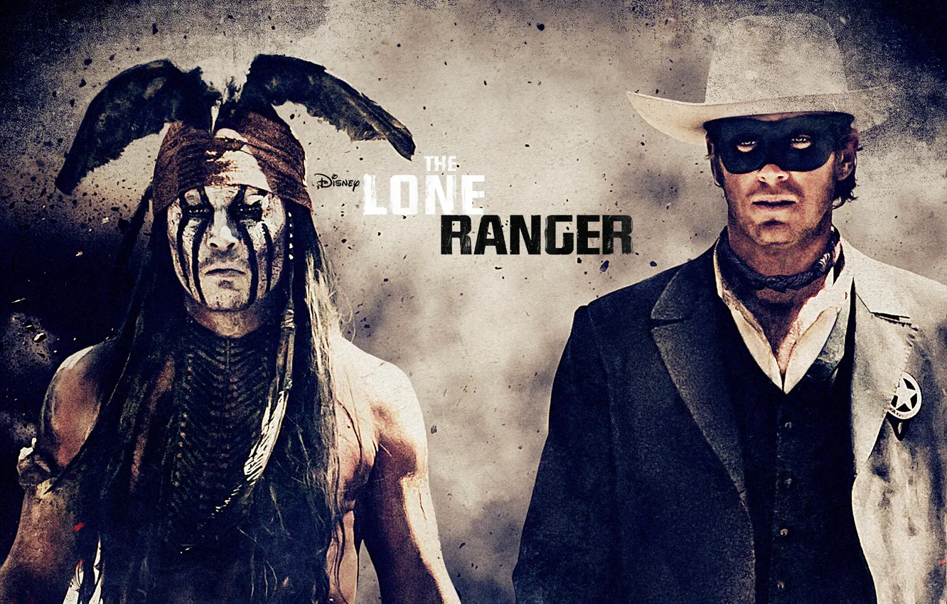 Фото обои Johnny Depp, вестерн, The Lone Ranger, Одинокий рейнджер, Armie Hammer