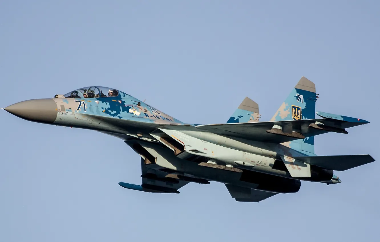 Фото обои оружие, армия, SU27, Ukranian Air Force
