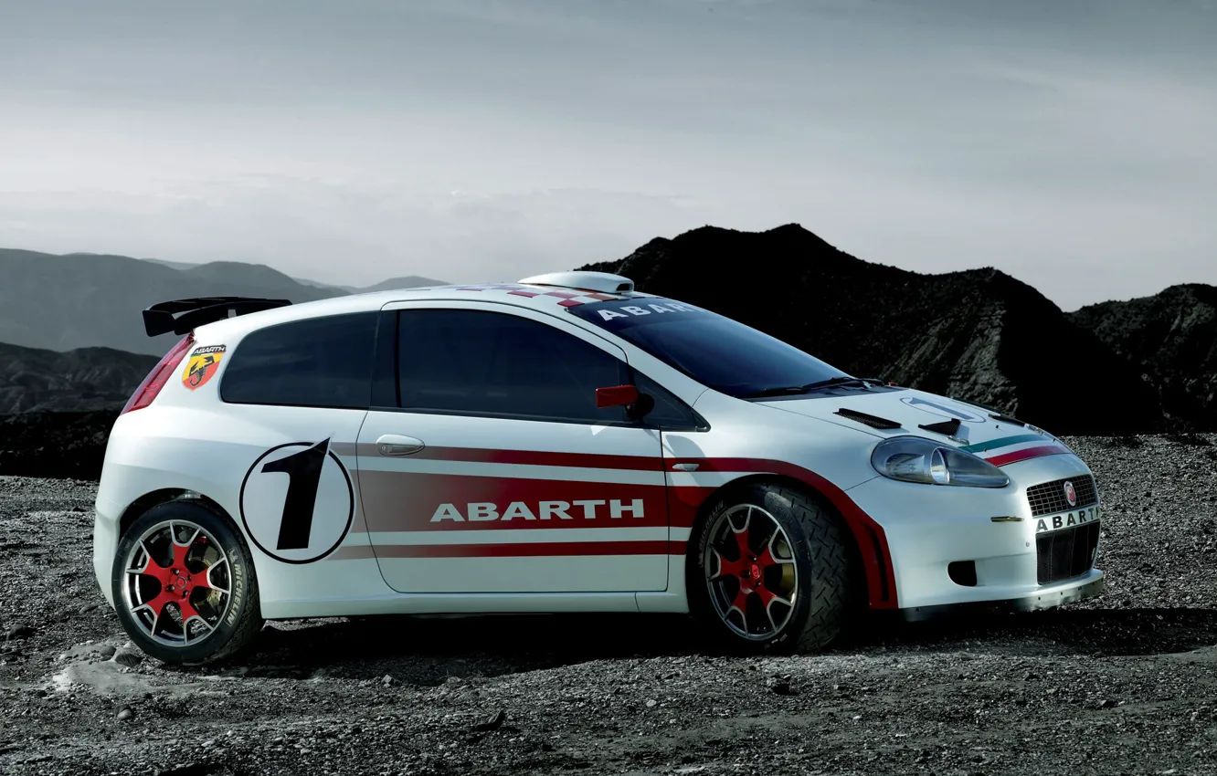 Фото обои тюнинг, abarth, фиат, fiat punto