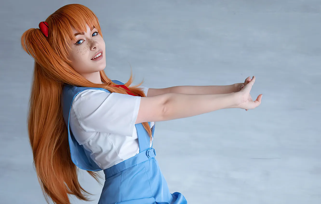 Фото обои neon genesis evangelion, cosplay, saint agnia